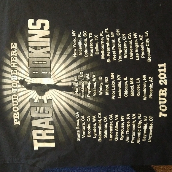 '11 Trace Adkins tour t-shirt USA made small - Picture 4 of 5